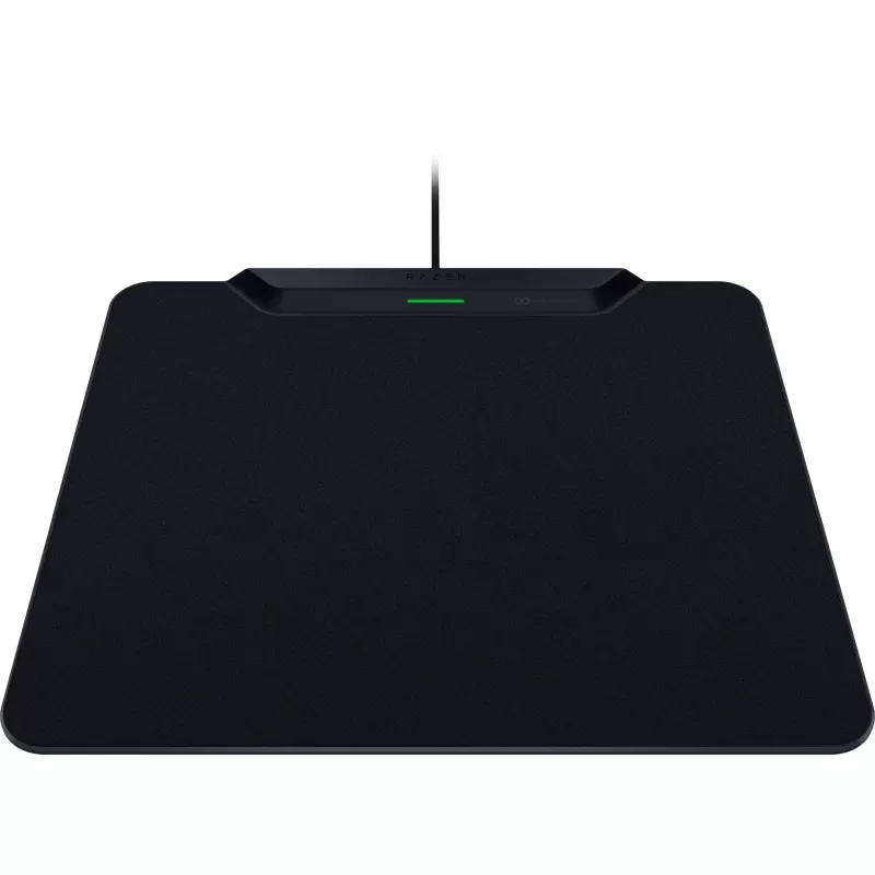 Razer | Tapete de rato gaming sem fios com base de carregamento, Hard Edition | HyperFlux V2 Wireless Charging System | Tapete de rato gaming | 360 x 311 mm | preto