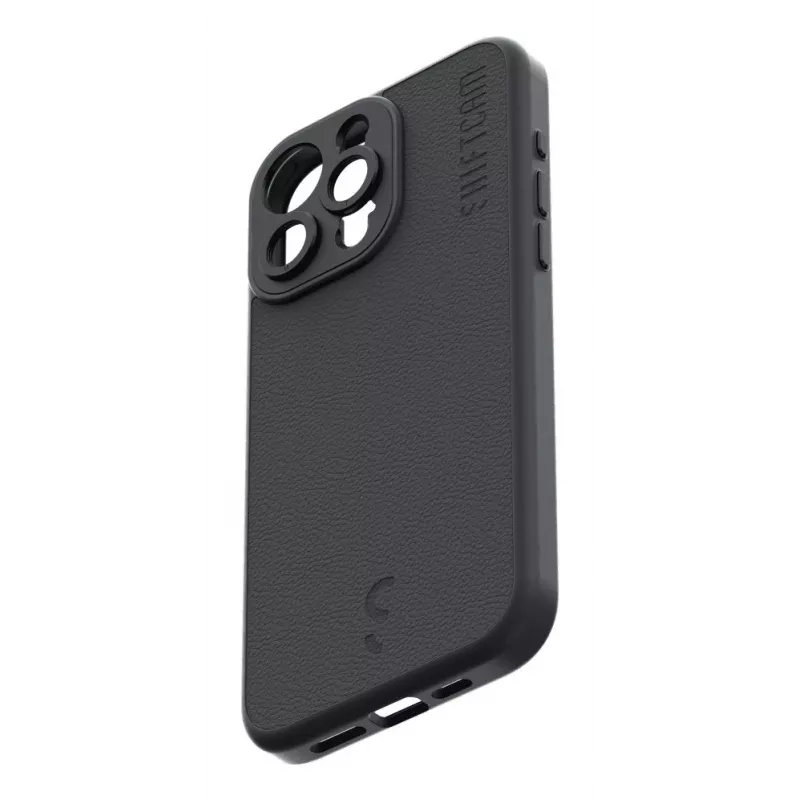 ShiftCam AC-CA-15PL-CH-EF capa com suporte para lente para iPhone 15 Plus, couro vegano, compatível com MagSafe