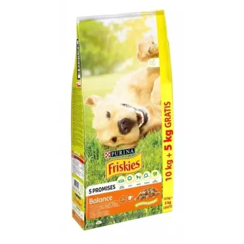 PURINA Friskies Balance Frango com Legumes - Ração seca para cães - 10 + 5 kg