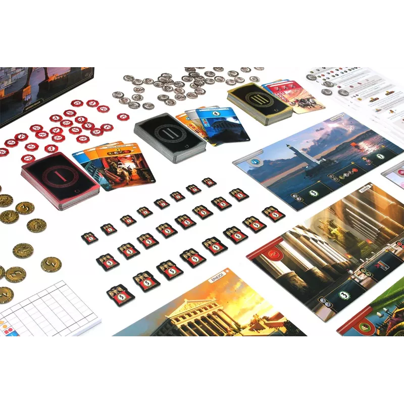 Jogo de tabuleiro 7 WONDERS OF THE WORLD (VERSÃO POLACA)
