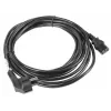 Cabo de alimentação LANBERG CA-C13C-11CC-0050-BK – 5 m, conector fêmea C13 para CEE7/7, C13 angular