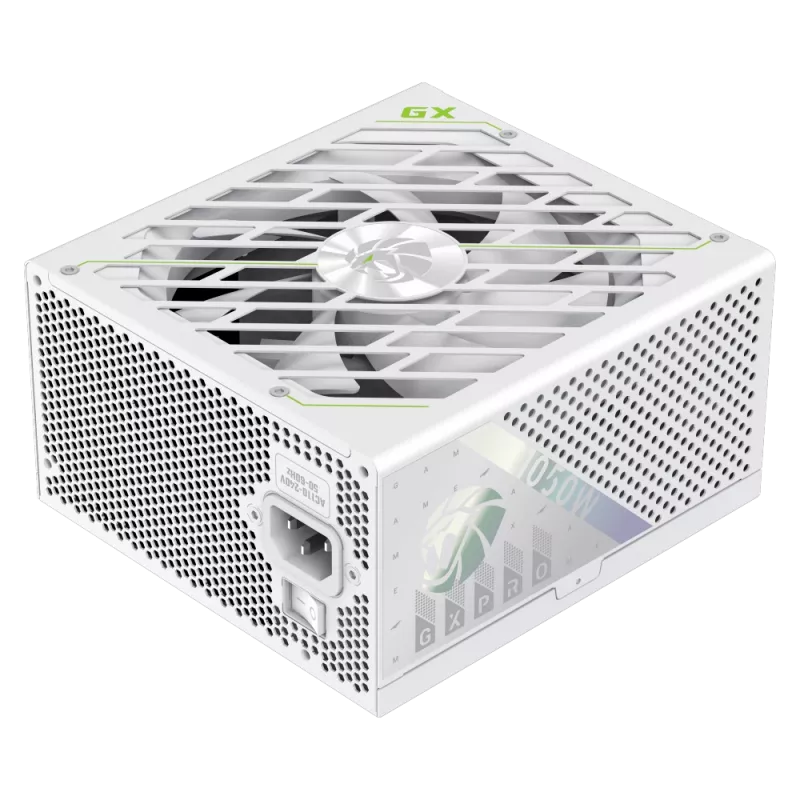 Fonte de alimentação Gamemax, 80 PLUS, Gold | GX PRO 1050G WH | 1050 W