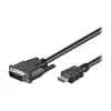 Cabo Goobay DVI-D/HDMI, niquelado | 50580 | ficha DVI-D Single-Link (18+1 pinos) | ficha HDMI (Type-A) | 2 m