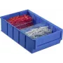 Caixa de arrumação Allit 456530, organizador de plástico, 185×300×81 mm, azul