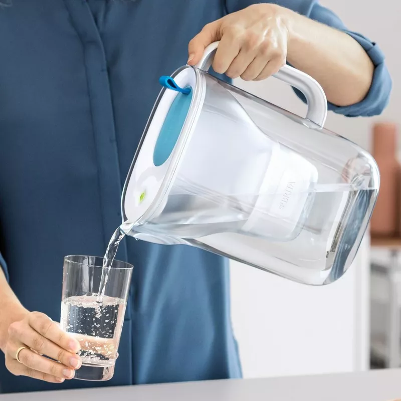 Brita Style eco jarro filtrante de água, azul glaciar