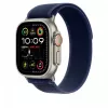 Apple 49mm Blue Trail Loop - S/M - Acabamento em titânio natural
