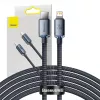 Cabo para telemóvel Baseus CAJY000301 cinzento 2 m USB-C Lightning