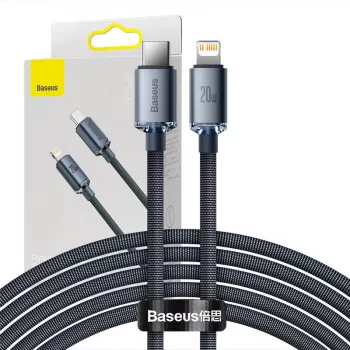 Cabo para telemóvel Baseus CAJY000301 cinzento 2 m USB-C Lightning
