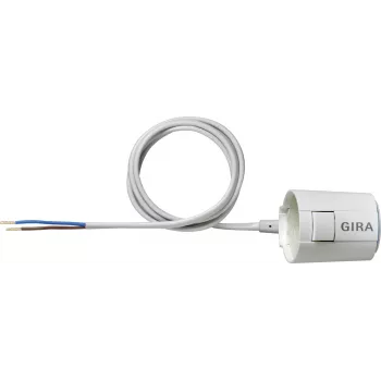 Atuador elétrico GIRA 216900, 230 V, proteção IP54, branco