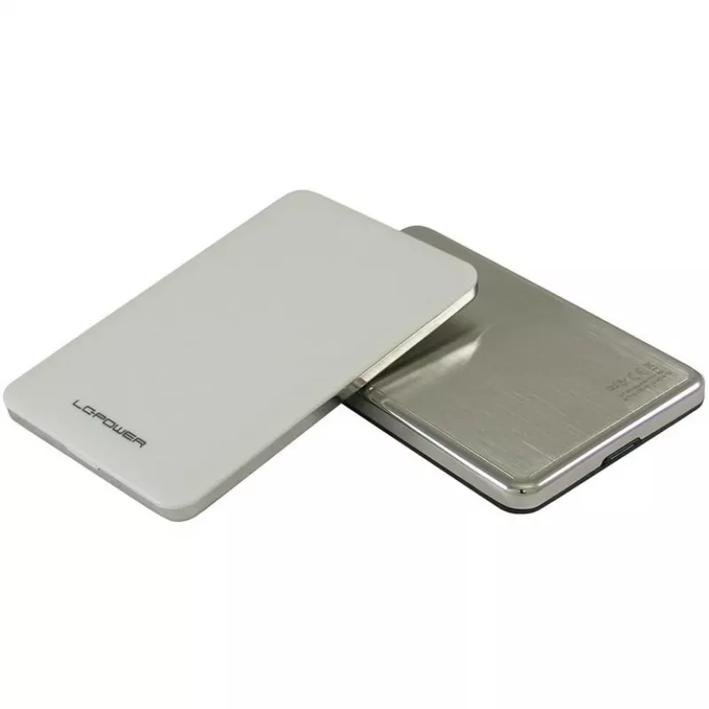 LC-Power LC-25U3-7W, apenas caixa 2.5, USB 3.0, branco, para SATA HDD/SSD (LC-25U3-7W)