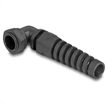 DeLOCK bucim 90° angular PG13.5 preto alívio de tração