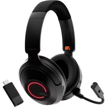 Headset on-ear Bluetooth Creative 51EF1040AA001 Zen Hybrid Pro preto