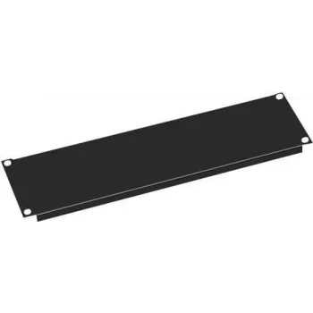 VALUE Tampa cega - preta RAL 9005 - 3U - 48,3 cm (19 polegadas)