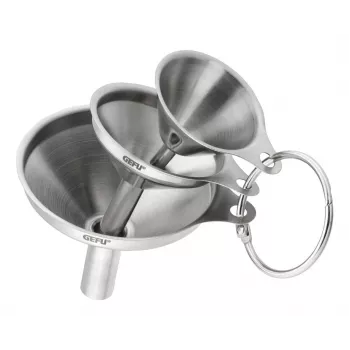 Conjunto de funis GEFU VERSARE G-15511 aço inoxidável, apto para máquina de lavar louça