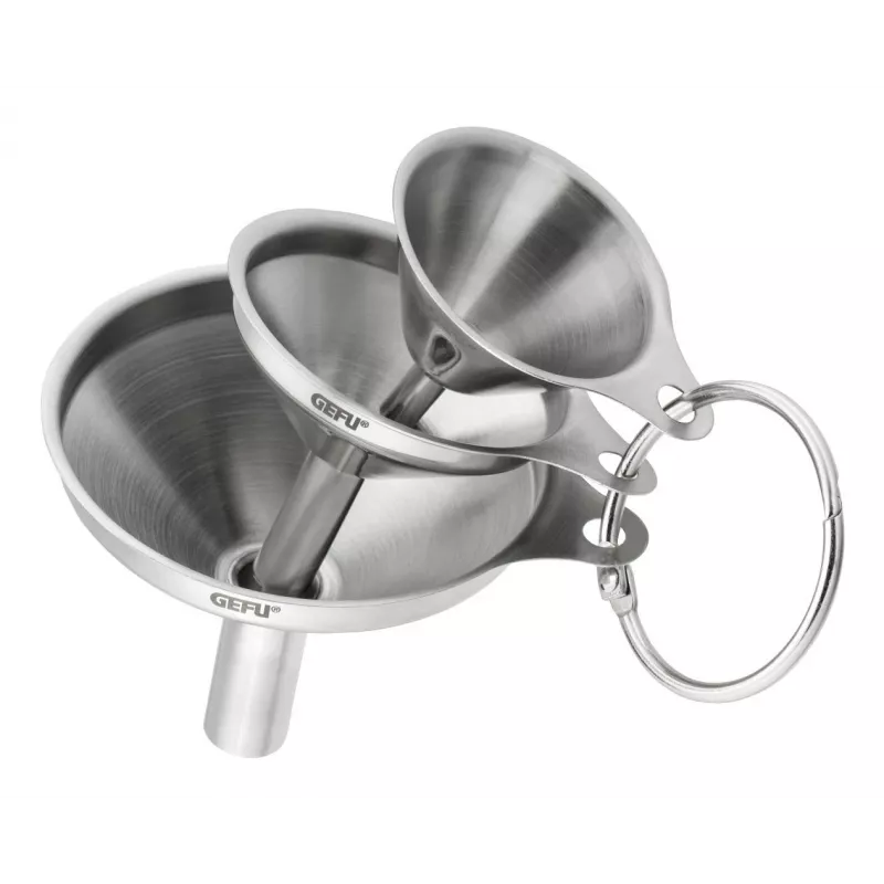 Conjunto de funis GEFU VERSARE G-15511 aço inoxidável, apto para máquina de lavar louça