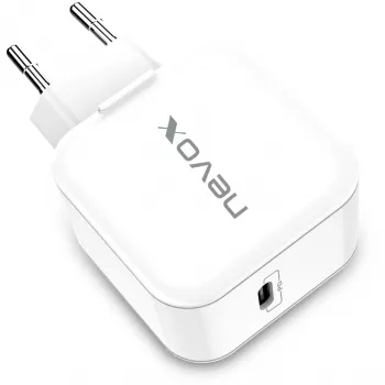 nevox Carregador USB-C PD 20W Branco Fonte de alimentação