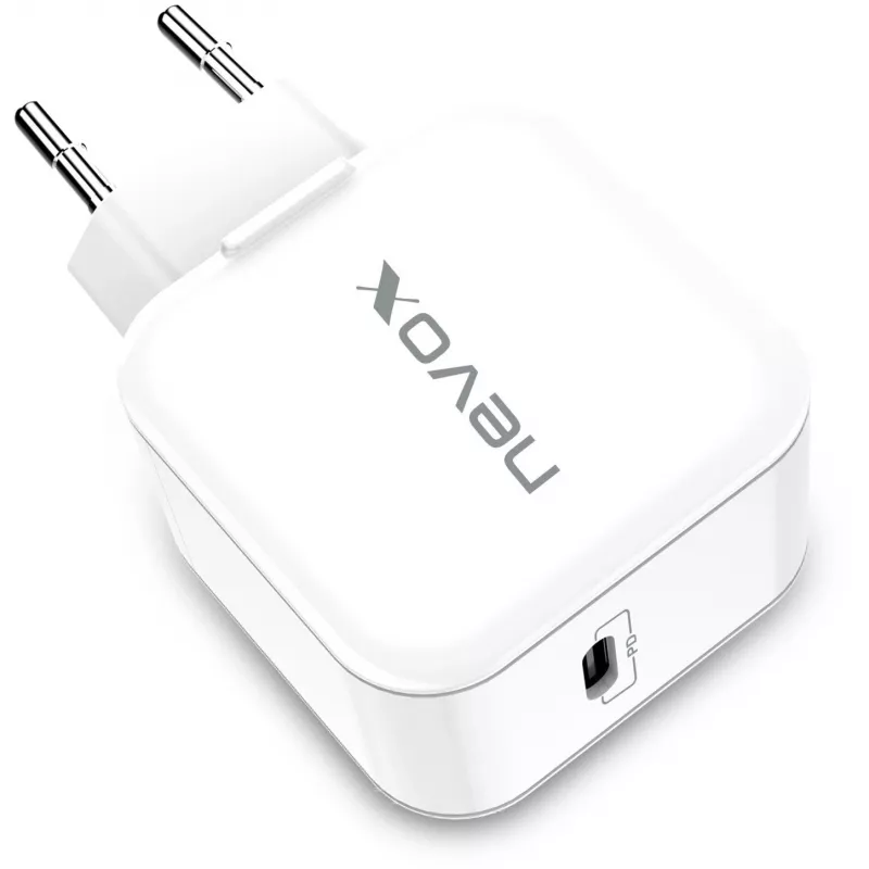 nevox Carregador USB-C PD 20W Branco Fonte de alimentação