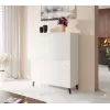 Estante Cama Meble ABETO 100,5 x 40 x 121,5 cm branco/branco brilhante, armário de parede de chão