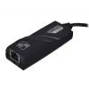 Adaptador Akyga AK-AD-31 USB 3.0 para Gigabit Ethernet, RJ45, cabo de 15 cm, preto