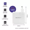 Carregador GaN Qoltec FAST 108W | 5-20V | 3-4.7A | USB C | branco