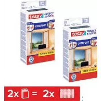 Conjunto de proteção contra insetos Comfort 2x 1,2 m x 2,4 m antracite (55918-00500-01)