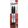 Sharpie 1985878 - preto - preto - branco - ultrafino - 650 m - tecido - vidro - papel - plástico - madeira - 2 unid.