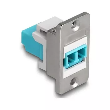 Módulo Keystone DeLOCK 90888 plano aqua prateado branco LC