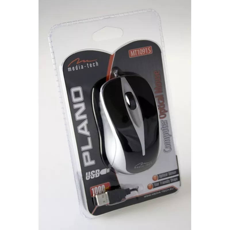 Media-Tech Plano USB ótico (prateado)