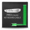 Cabo de alimentação CableMod PRO ModMesh 12VHPWR macho para PCIe 8 pinos 45 cm Azul-claro