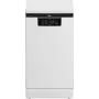 Máquina de lavar loiça de instalação livre BEKO BDFS26120WQ, classe de eficiência energética E, largura 45 cm, 6 programas, motor inverter, terceira gaveta, branco