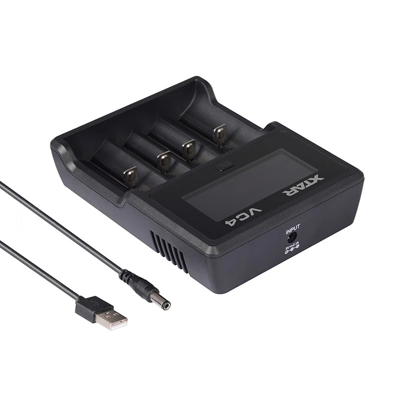 Carregador USB de pilhas domésticas XTAR VC4