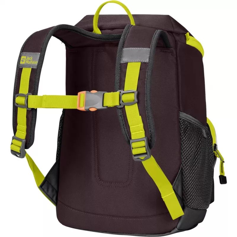Mochila Jack Wolfskin Erlebnis Pack – lilás/amarelo-neon, 11 L
