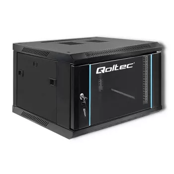 Armário rack 19 polegadas QOLTEC 54465 estrutura em aço 12U