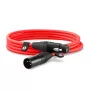 Cabo de áudio RØDE XLR3M-R 3 m XLR vermelho