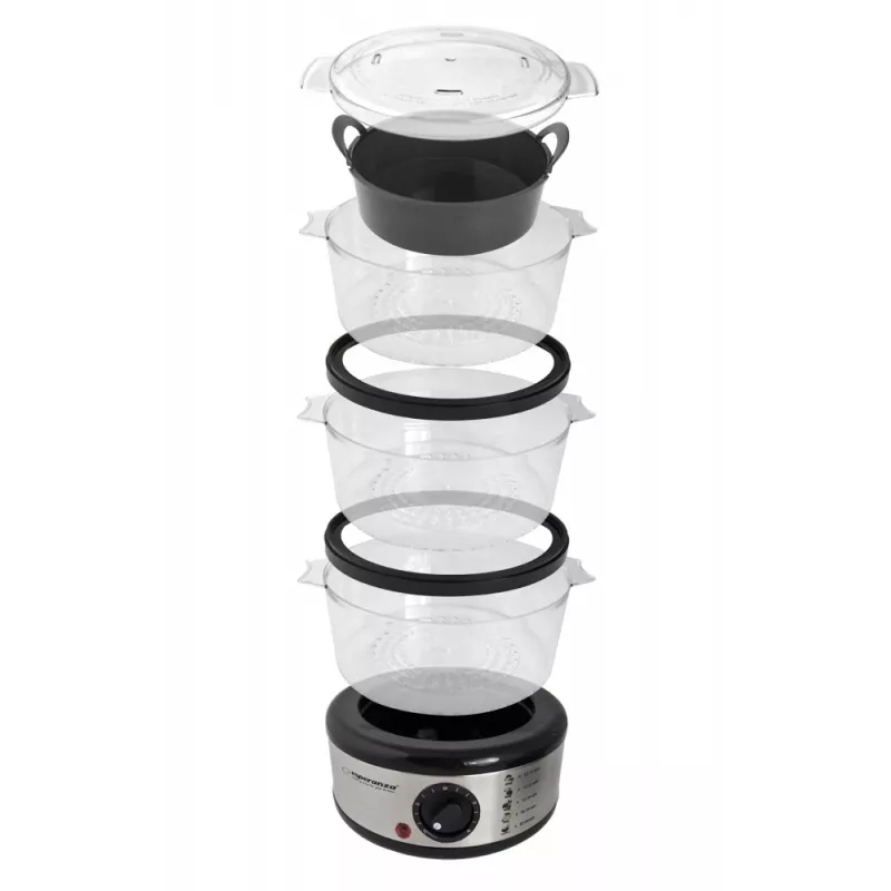 Esperanza Steam Volcano EKG009 Panela a vapor, 3 cestos, 400 W