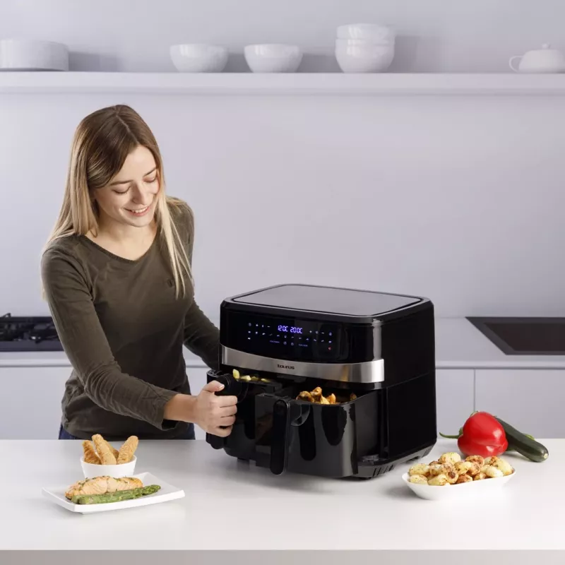 Taurus Air Fry Digital Duo Duplo 9 L 2200 W fritadeira de ar quente preto