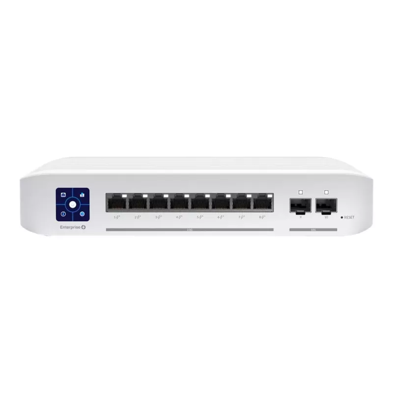 Ubiquiti UniFi Enterprise 8 PoE gerido L3 2.5G Ethernet (100/1000/2500) Power over Ethernet (PoE) aço inoxidável