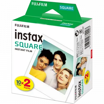 Filme instantâneo Fujifilm Instax Square 20 unid. 62 x 62 mm