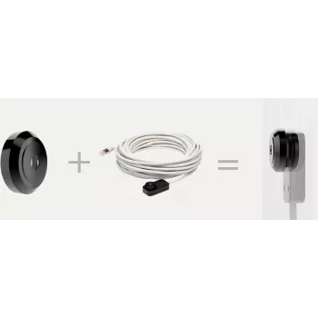 AXIS F8211 Pinhole Trim Ring - Anel de fixação para objetiva de câmara - para unidade de sensor AXIS F1025