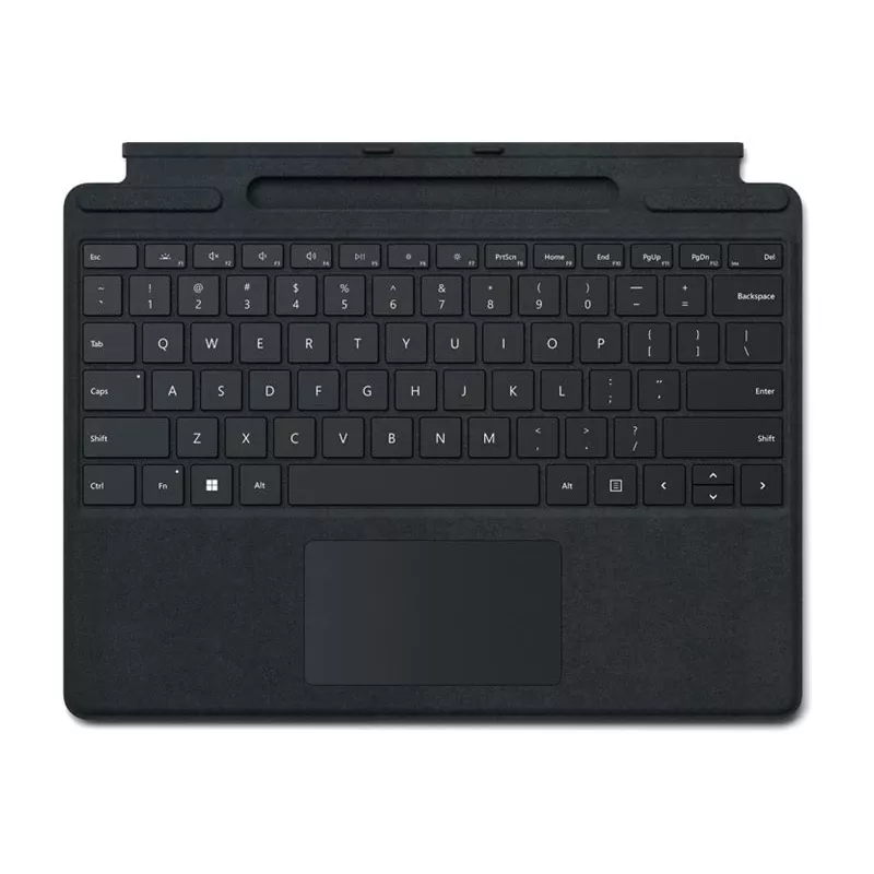 Microsoft Surface Pro Signature Keyboard - Teclado - com acelerómetro, trackpad, Surface Slim Pen 2 compartimento de armazenamento e carregamento - QWERTY - GB - S