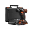 Berbequim Black & Decker ASD18K-QW, sem chave, 1,5 Ah, preto/laranja