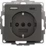 gira fonte de alimentação USB SCHUKO 2f System 55 modelo 245928