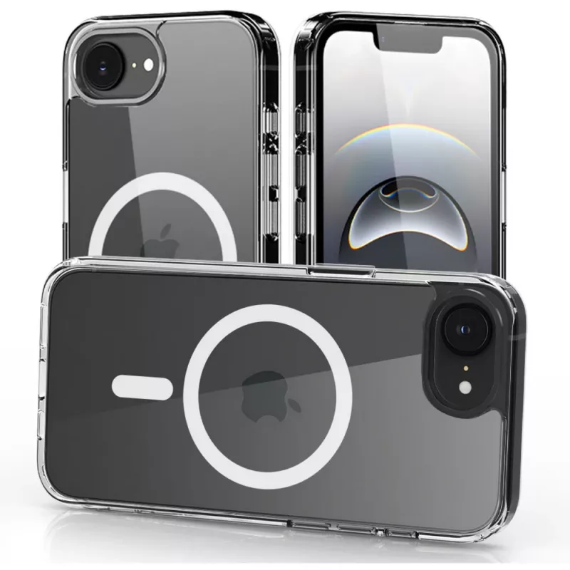 Nevox StyleShell SHOCKFlex - iPhone 16e/17e compatível com MagSafe transparente