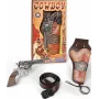Revólver em metal Gonher com coldre e cinto