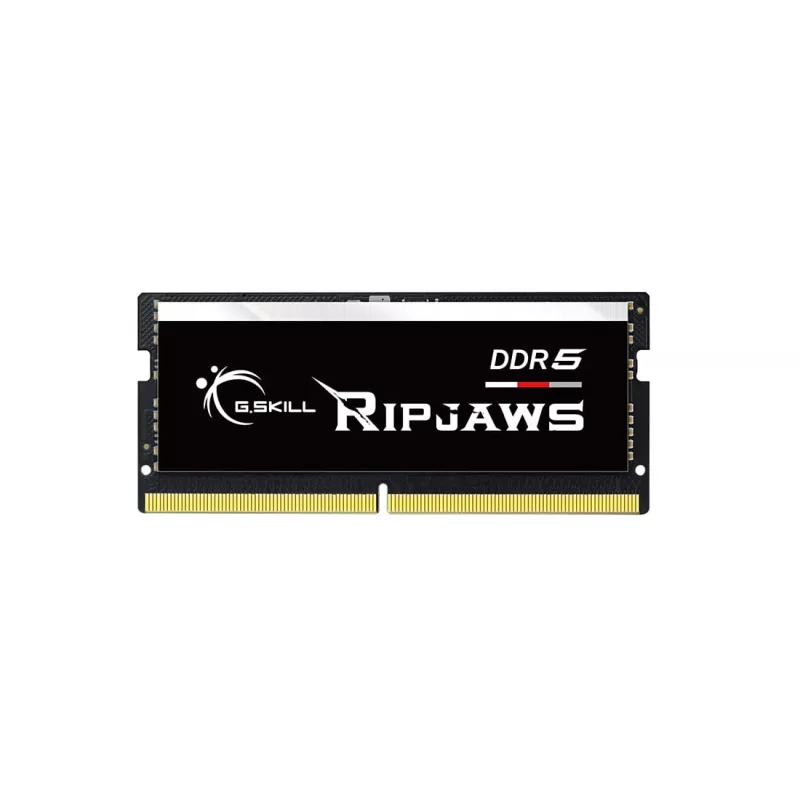 SO-DIMM 16 GB DDR5-5600, memória preta, F5-5600S4645A16GX1-RS, Ripjaws, INTEL XMP