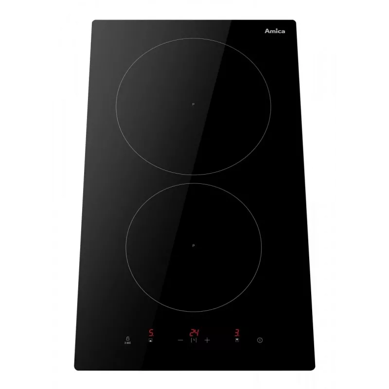 Placa de indução Amica PI3520U 21743 3 zonas de cozedura 7 níveis de potência