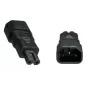 Adaptador de cabo Microconnect PE147AD C14 C7 preto