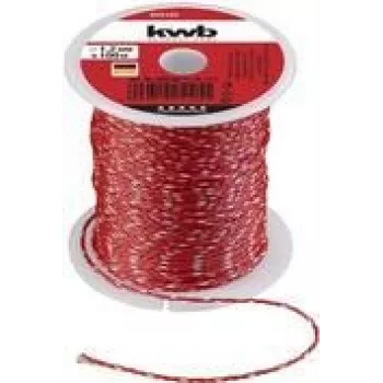 Fio KWB 925120 100 m nylon vermelho 1,2 mm