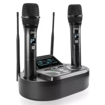 Microfone sem fios DNA UMA VOCAL SET 2x transmissor