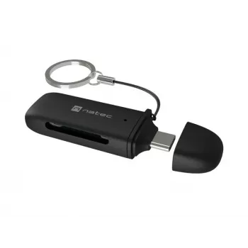 Leitor de cartões NATEC SCARAB C SD/Micro SD USB 3.2 Gen 1 preto (NCZ-2365)